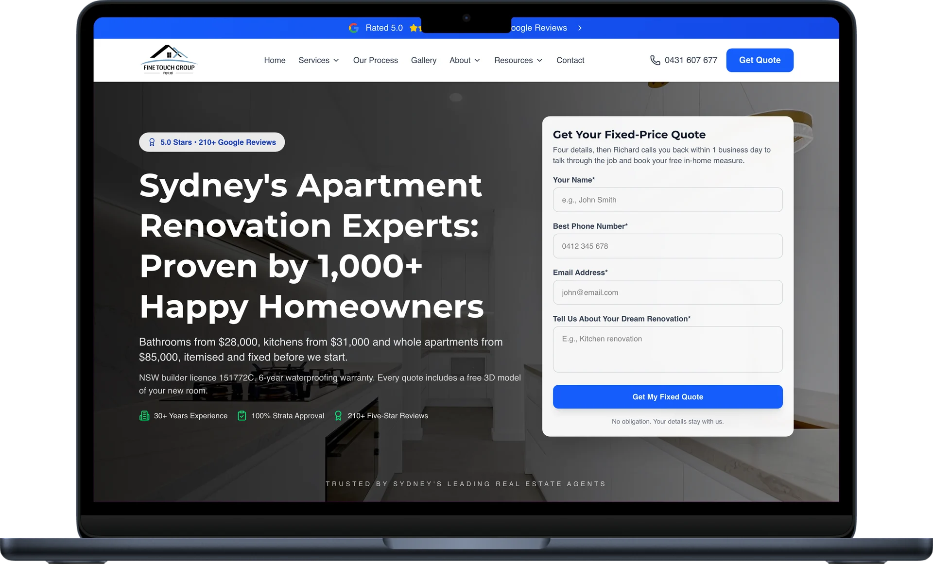 Fine Touch Group website project