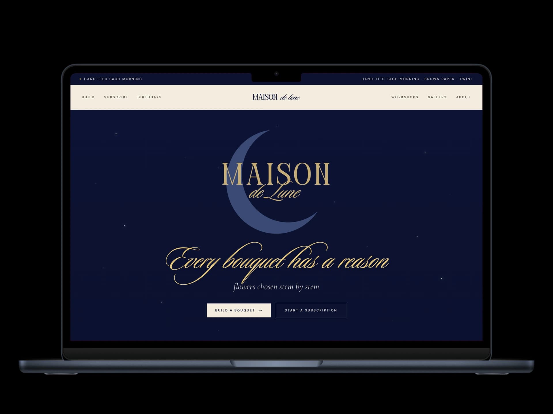 Maison de Lune website project