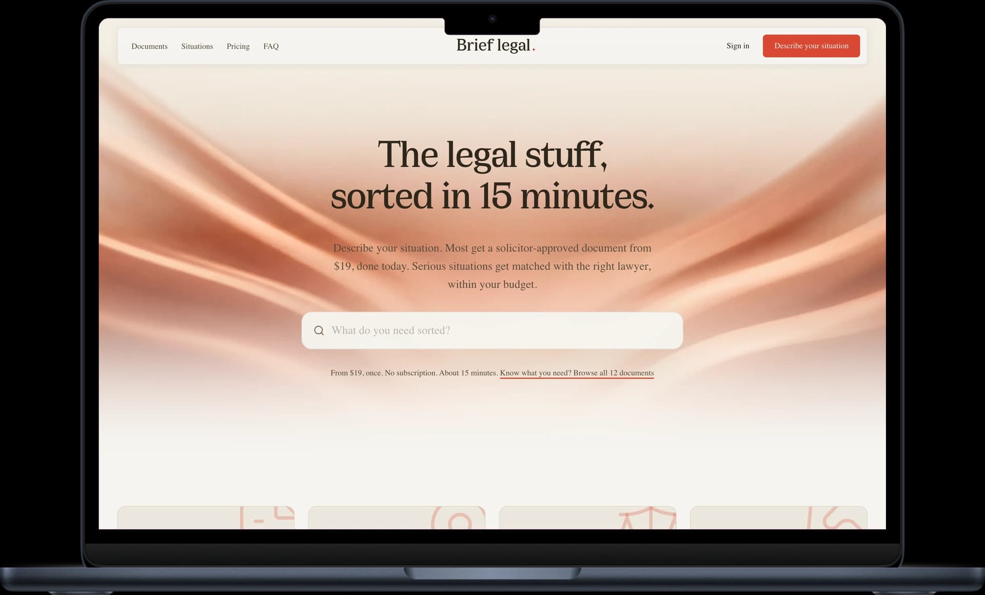 Brief Legal website project