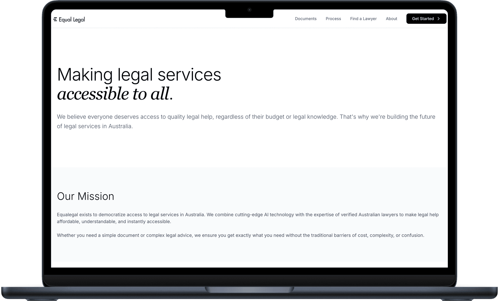 Brief Legal about page