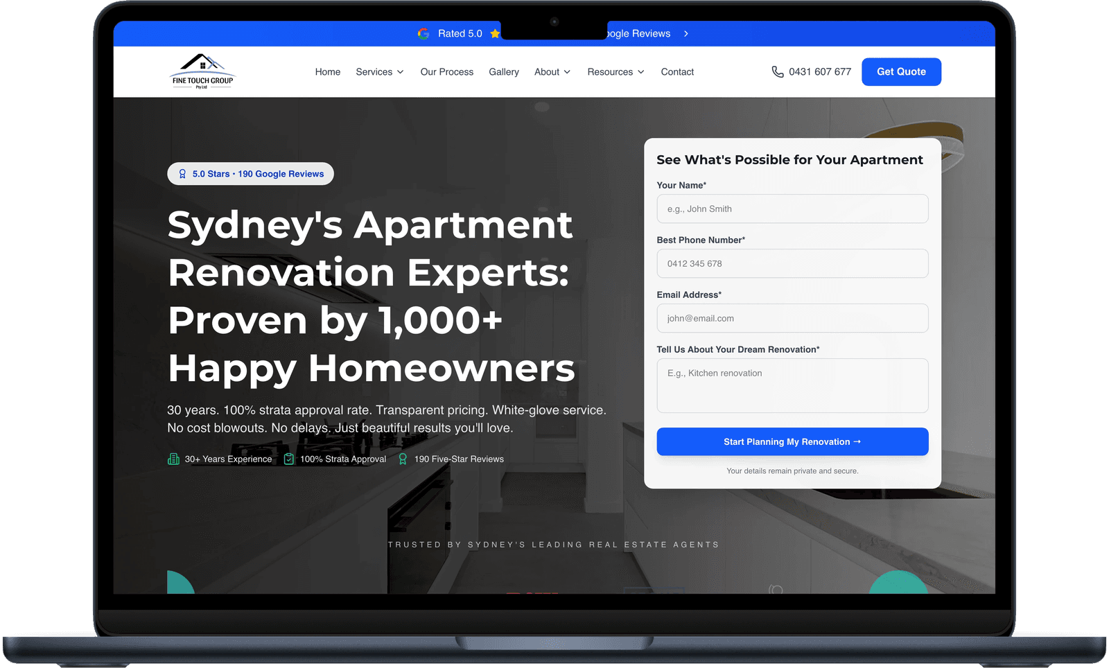 Fine Touch Group, Family Run Renovations