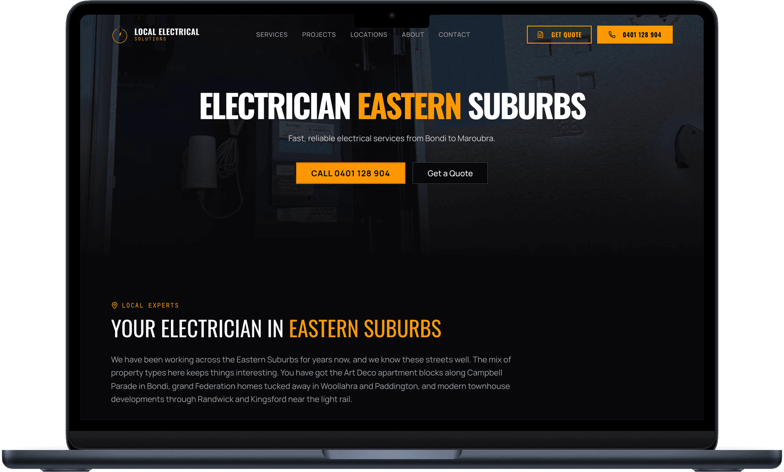 Eastern Suburbs location page