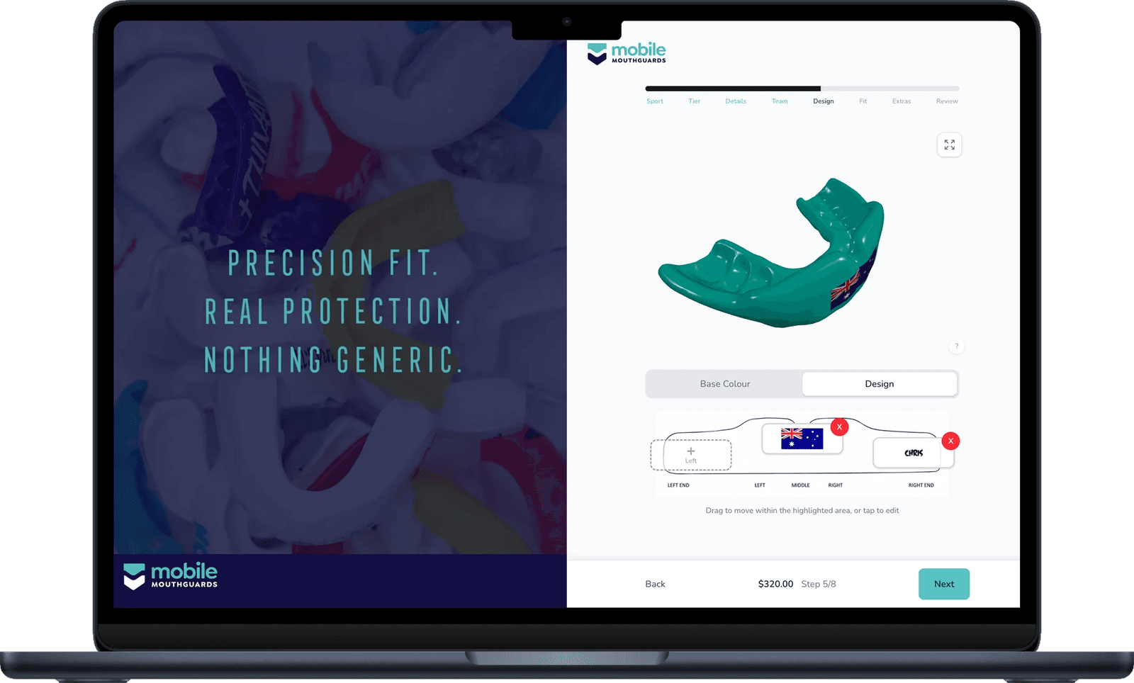 Mobile Mouthguards 3D configurator