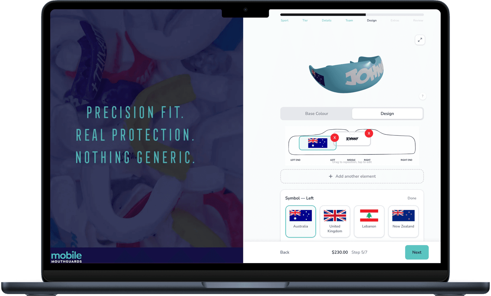 Mobile Mouthguards, 3D Configurator Platform