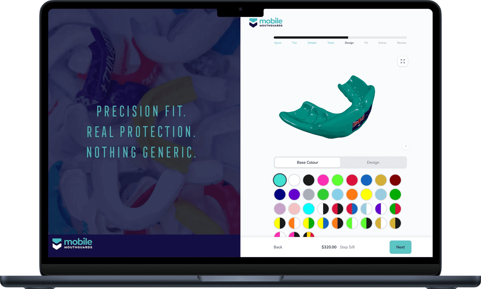 Mobile Mouthguards 3D configurator