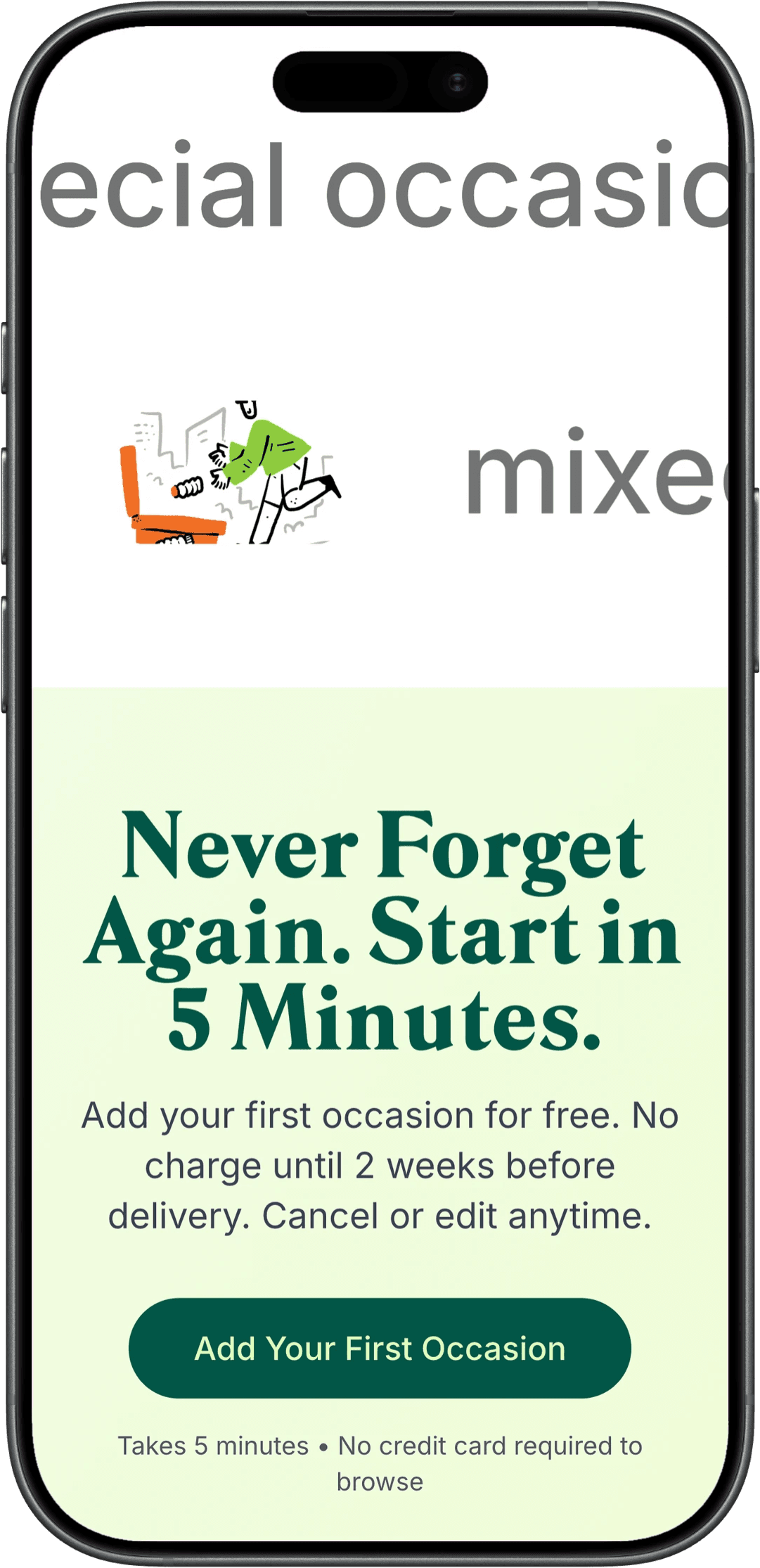 Multi-step setup wizard on mobile
