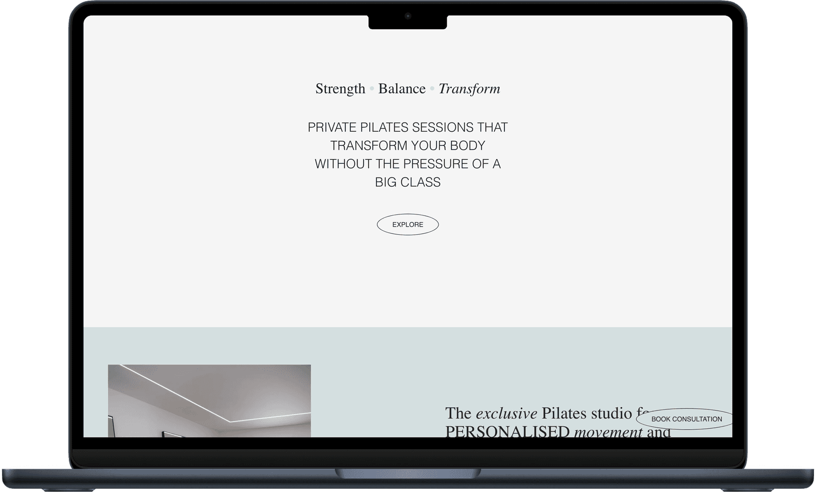 Reformer with Mary homepage showing benefits section and testimonials